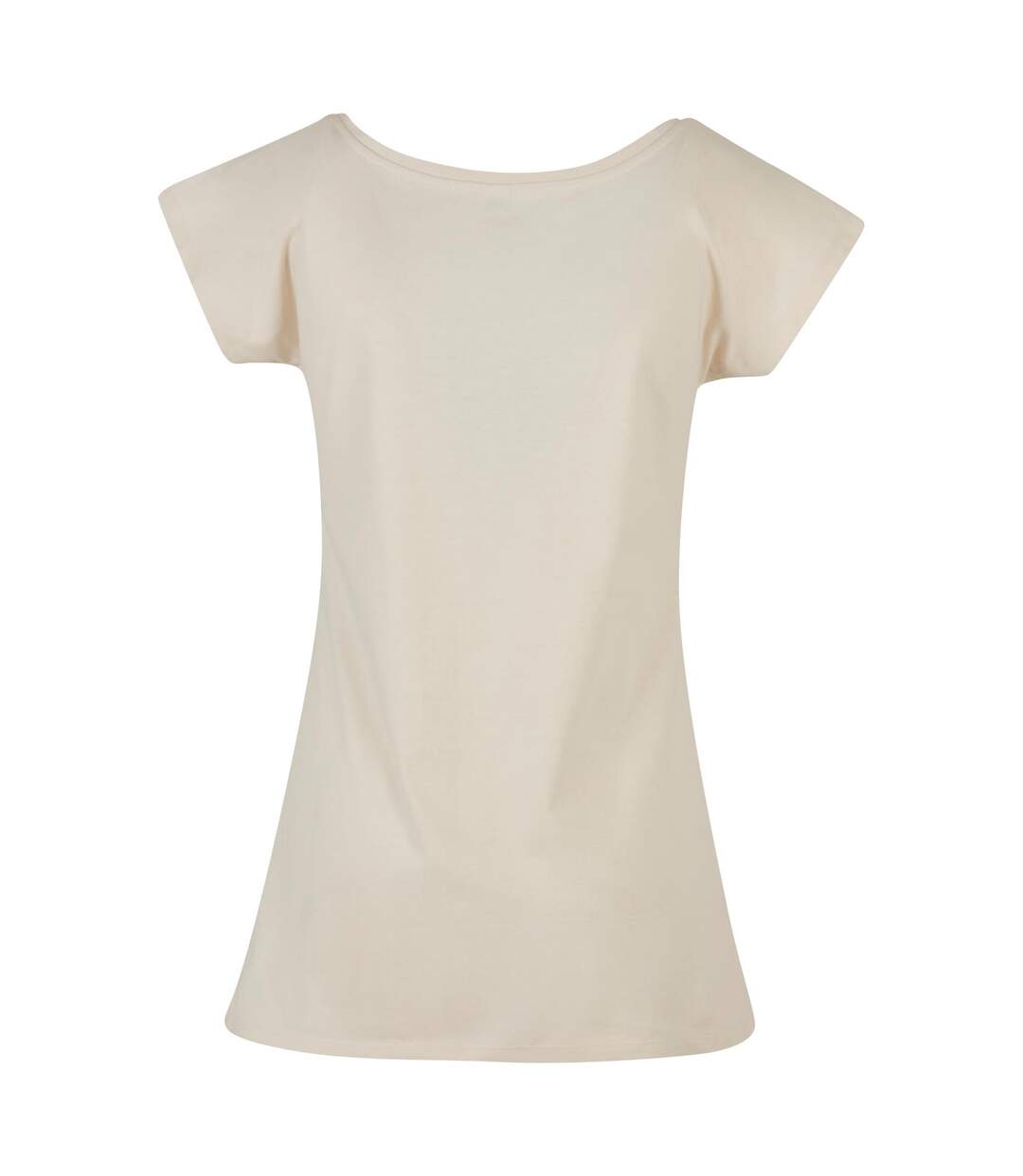 T-shirt À Col Large Pour Femme/femme Sable Build Your Brand-2