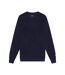 Pull intarsia monogram pour hommes bleu marine foncé Lyle & Scott Lyle & Scott