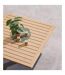 Table de jardin relevable rectangulaire en aluminium SALIMIA - Graphite et honey-2