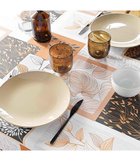 Nappe Antitache Imprimé Faya 150x240cm Naturel