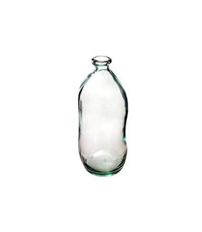 Vase Vintage en Verre Bouteille 35cm Transparent