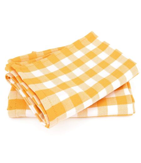 Lot de 2 torchons cuisine toile SQUARES VICHY