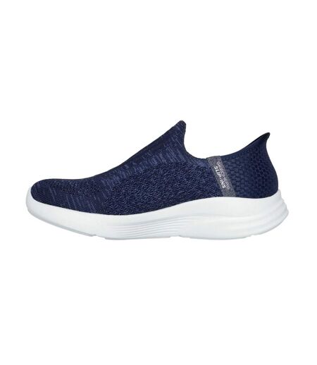 Womens/ladies relaxed fit trainers navy Skechers