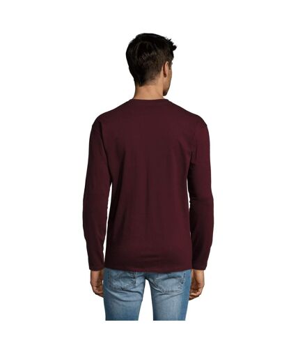 SOLS Mens Monarch Long Sleeve T-Shirt (Oxblood) - UTPC313