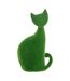 Chat Déco Extérieur Grass 43cm Vert-1