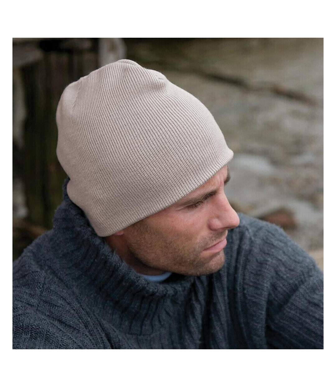 Chapeau D'hiver Pull On Soft Feel Acrylic Beige Result-3