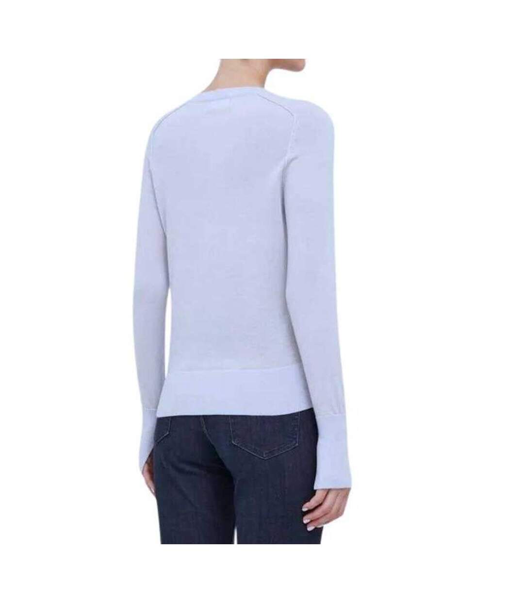 Sweat Manches Raglan Motif/style Uni Femme Bleu Calvin Klein-2