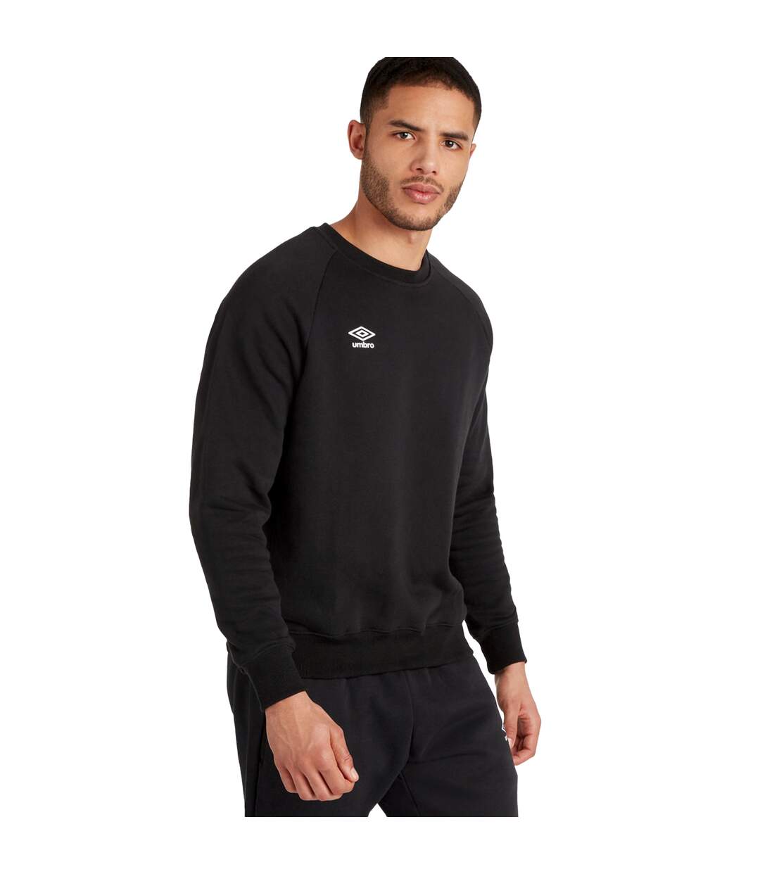 Mens club leisure sweatshirt black/white Umbro-3