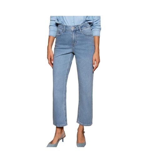 Jean droit femme bleu oraije solange