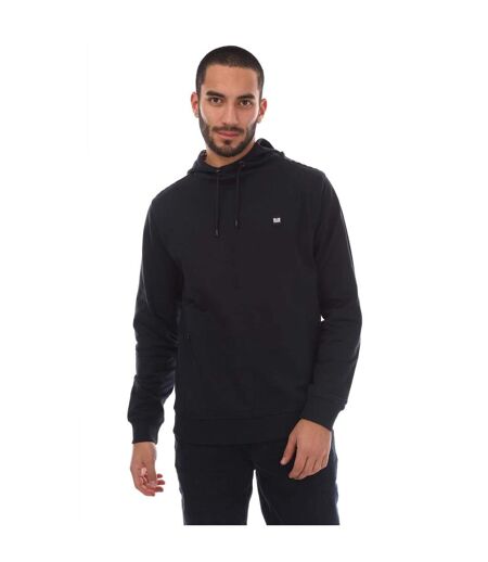 Mens Justify Checked Trim Hoodie Navy Weekend Offender