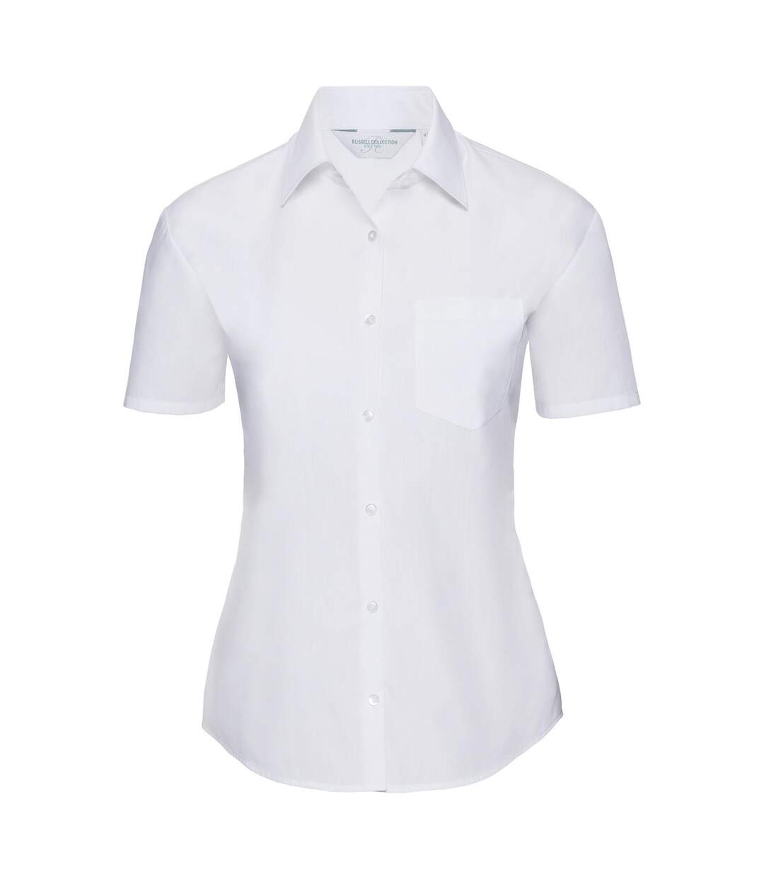 Collection Chemisier À Manches Courtes Femme Blanc Russell-2