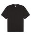 T-shirt oversize unisexe adulte en coton peigné ringspun à encolure allongée noir Casual Classics-1