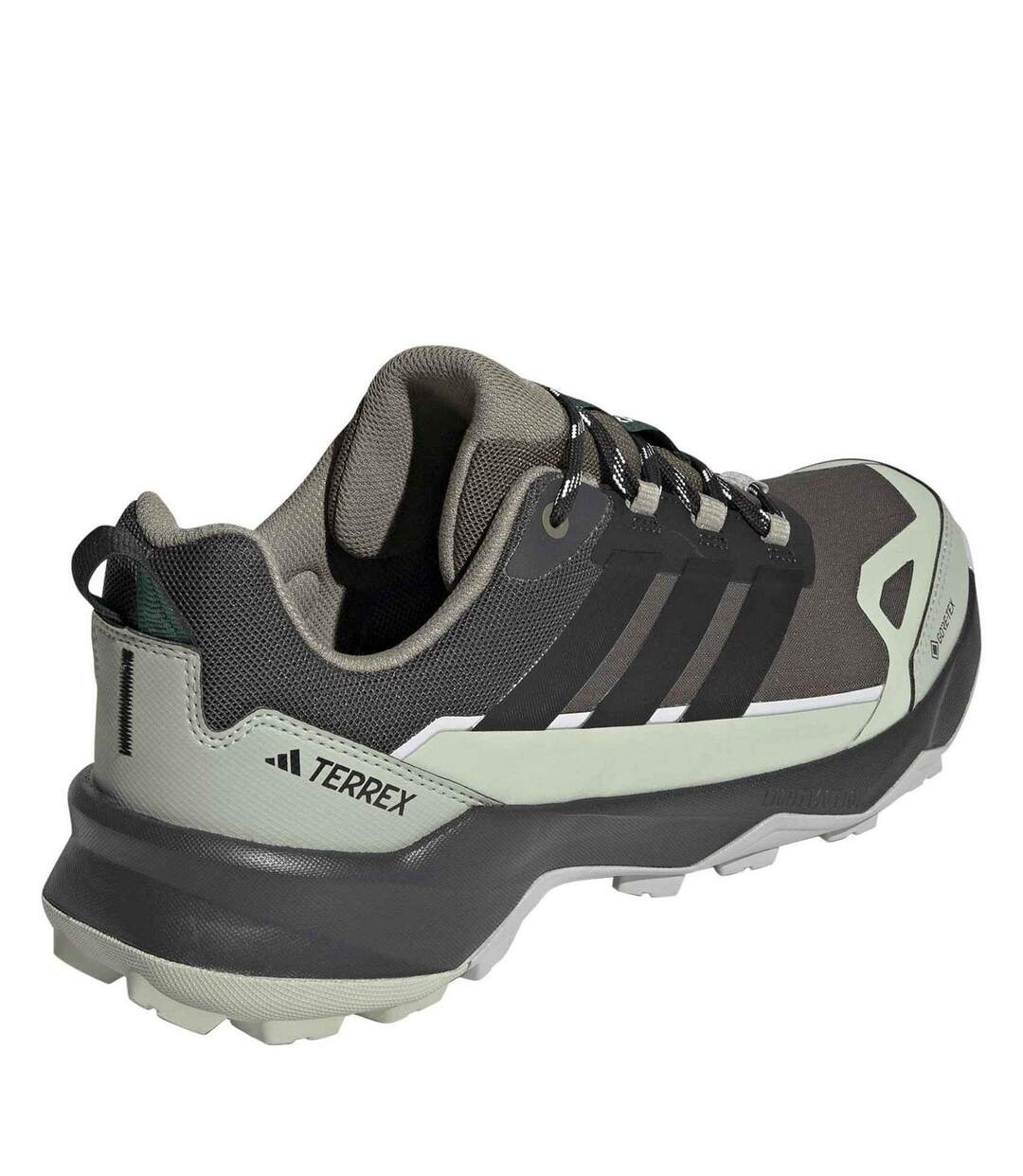 Mens Terrex Skychaser Ax5 Gore-tex Hiking Shoes Carbon Grey Green Adidas-4