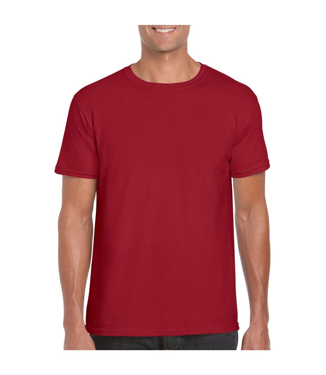 T-shirt manches courtes homme rouge foncé Gildan