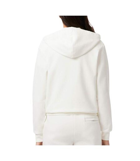 Sweat blanc femme lacostesf5256 - 32