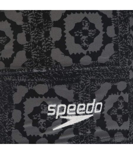 Mens valmilton palm leaf swim shorts black/grey Speedo