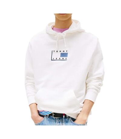 Sweat blanc homme tommy hilfiger regular - l