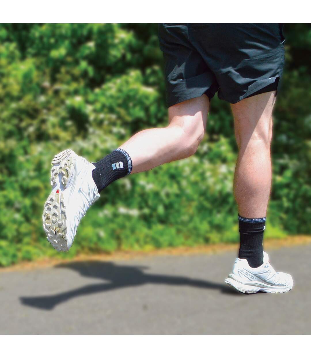 Chaussettes de sport blanches et noires pour homme par Sock Snob - 6 paires-4