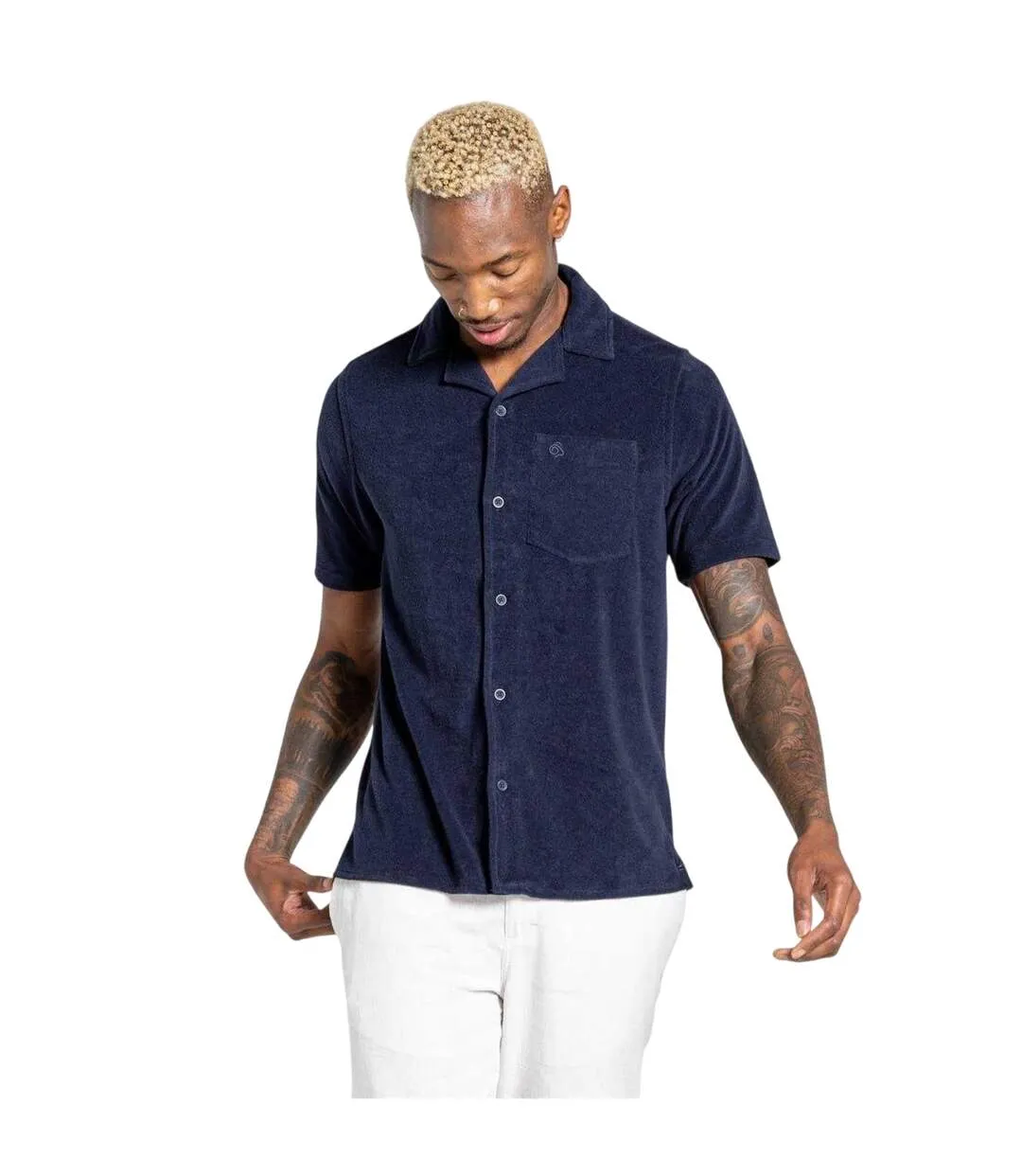 Mens Regular Shirt Blue Navy Craghoppers-2