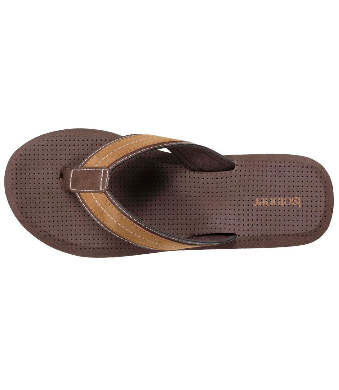 Isotoner Tongs homme ultra confortables, tiges larges-2