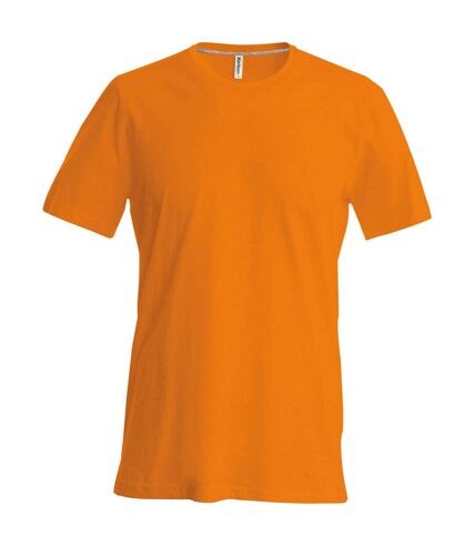 Kariban Mens Slim Fit Short Sleeve Crew Neck T-Shirt (Orange) - UTRW706