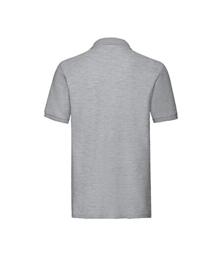 Polo Premium Homme Gris Clair Chiné Fruit Of The Loom