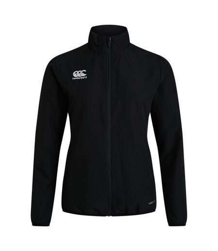 Womens/ladies Club Track Jacket Black Canterbury