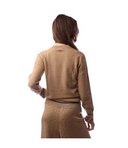 Sweat Motif/style Uni Fuoro Femme Beige Boss