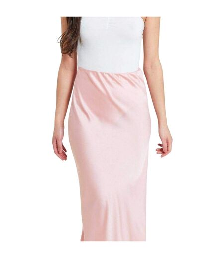 Jupe Mi-longue Femme Rose Vif Be You