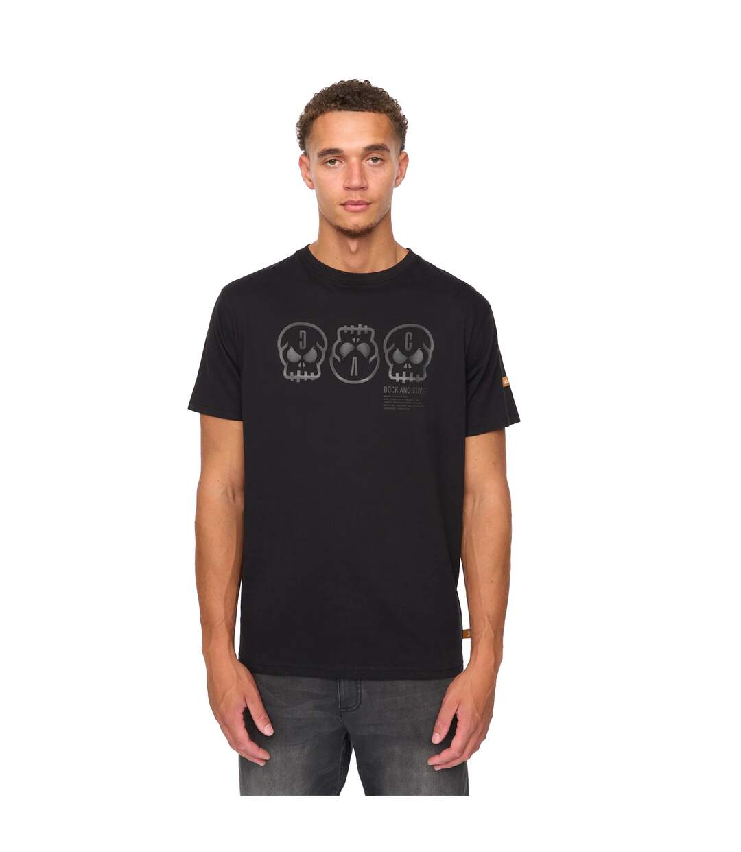Mens Deltamans T-shirt Black Duck And Cover-2