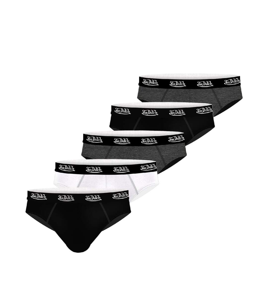 Lot de 5 slips homme coton Vondutch