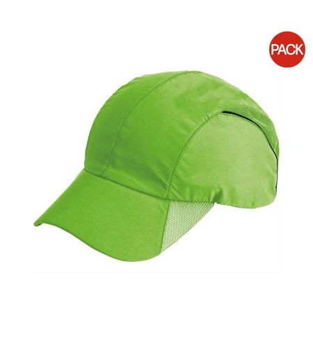 Casquettes de sport impact vert fluo Spiro