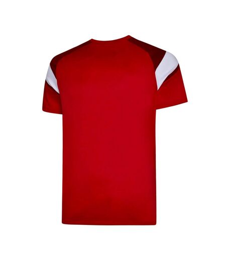 Mens Training Jersey Vermillion Chili Pepper Red Brilliant White Umbro