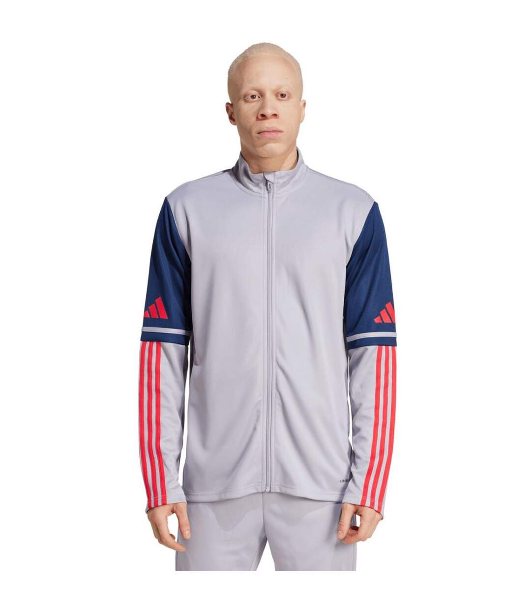 Veste Entraînement Squadra Homme Bleu Marine Gris Argenté Adidas-1