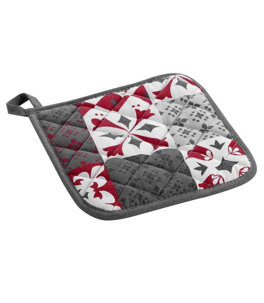 Manique de Cuisine Credence 19cm Gris & Rouge-1