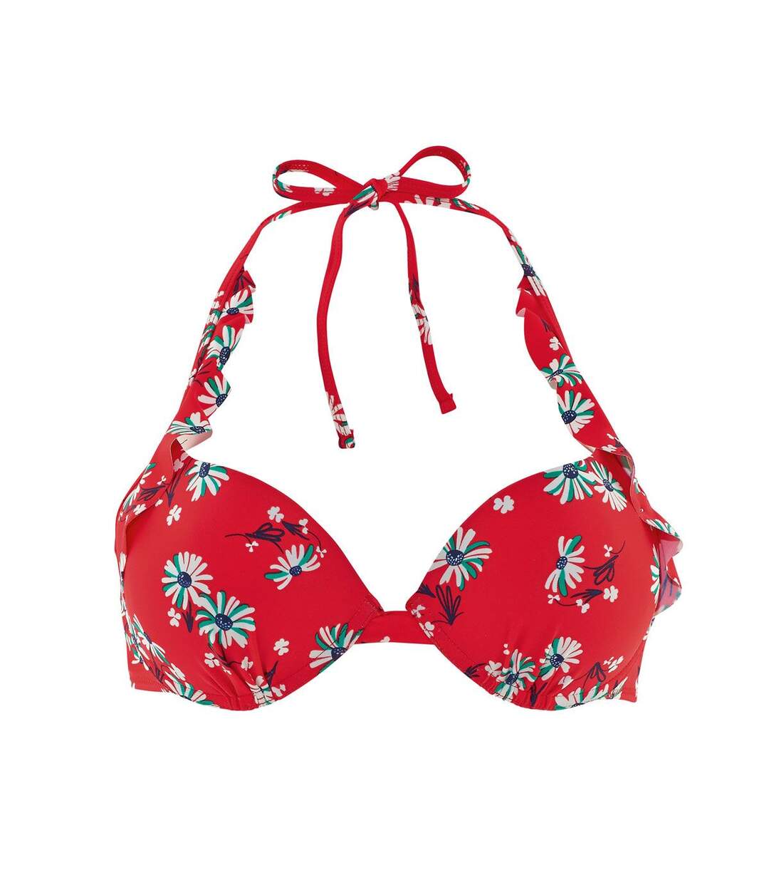 Haut de maillot push-up rouge Garrigue-1