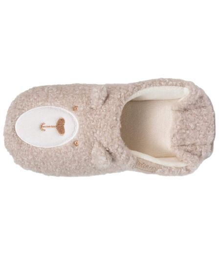 Isotoner Chaussons extra-light Mules femme sherpa, semelle antidérapante
