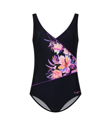 Maillot De Bain 1 Pièce Femme Noir Zoggs