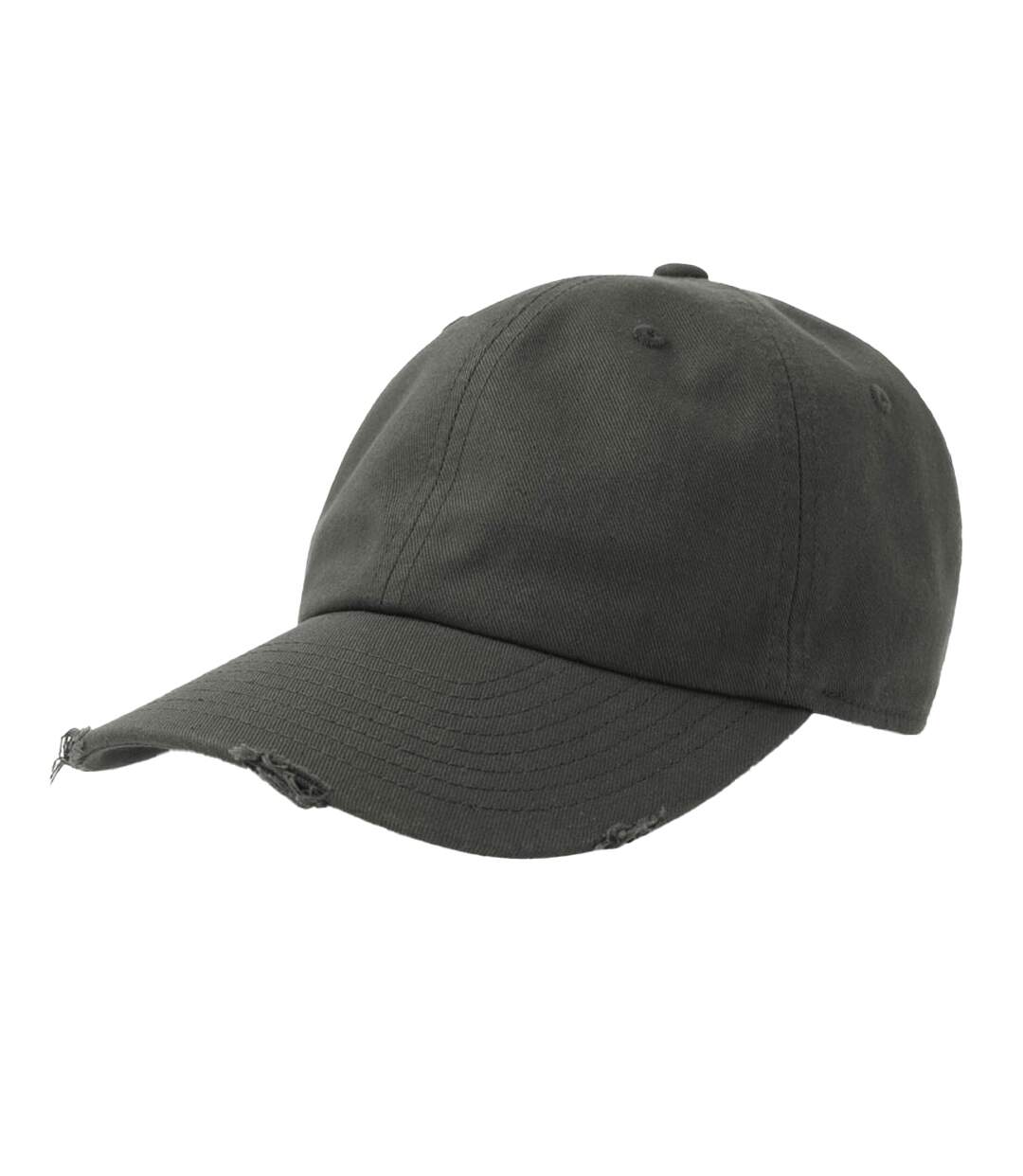 Casquette Destroyed-s Gris Foncé Atlantis Headwear-3