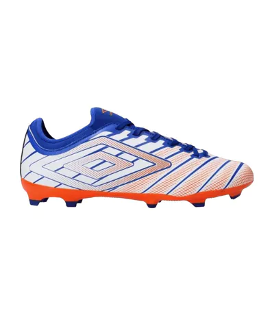 Chaussures De Foot Pour Terrain Ferme Velocita Elixir Club Homme Blanc Orange Umbro