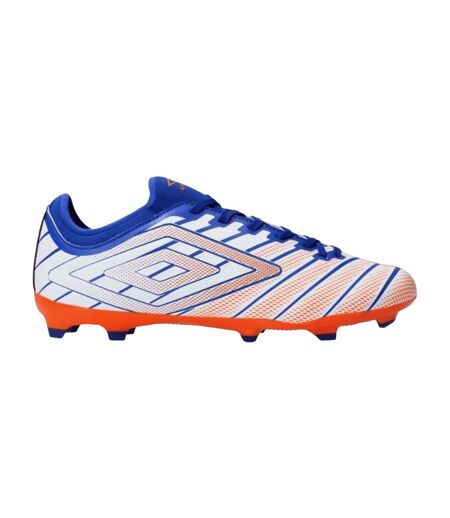 Chaussures De Foot Pour Terrain Ferme Velocita Elixir Club Homme Blanc Orange Umbro