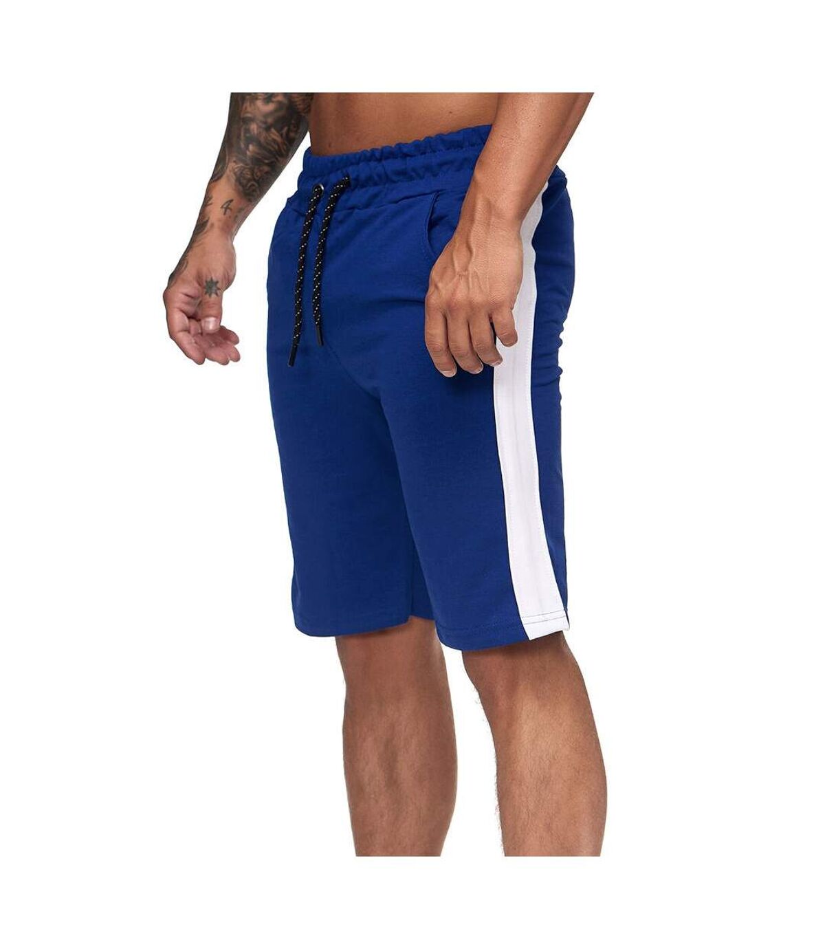 Short homme avec bandes Short 1400 bleu roi