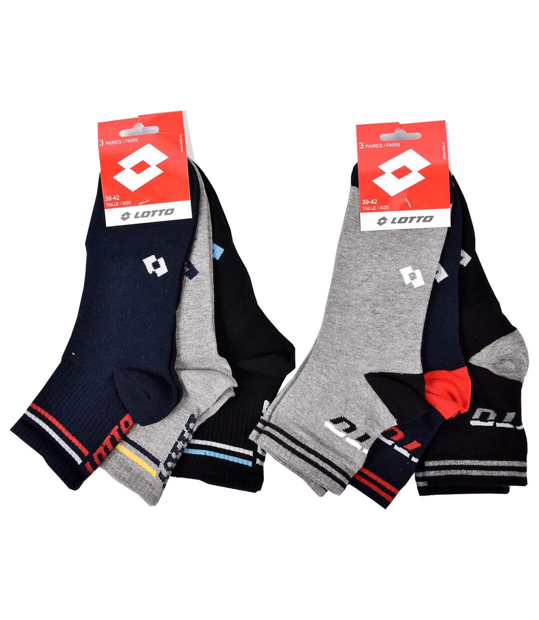 Chaussettes Homme LOTTO Pack de 6 paires QUARTER 4614