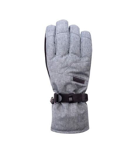 Unisex Adult Malpo Ski Gloves Light Grey Melange Hi-Tec