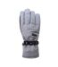 Unisex Adult Malpo Ski Gloves Light Grey Melange Hi-Tec-1