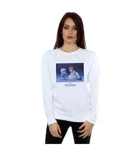 Disney - Sweat FROZEN BUILD A SNOWMAN - Femme (Blanc) - UTBI18965