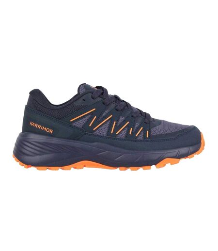 Mens Ortholite Trainers Navy Orange Karrimor