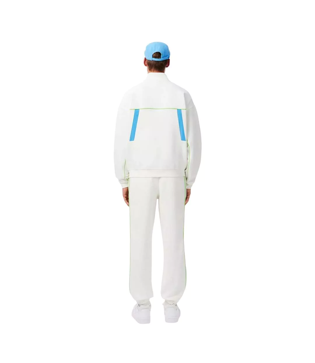 Pantalon De Jogging Homme Blanc Bleu Lacoste-3
