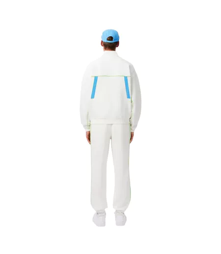 Pantalon De Jogging Homme Blanc Bleu Lacoste