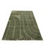 Tapis Déco en Laine Lignes Arrondies 200x300cm Kaki-1